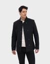 HARRISON MEN'S CLASSIC LEATHER COAT | BLUE